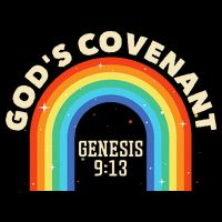 God’s Covenant Rainbow Genesis 9:13 Christian 7-Panel Snapback Hat