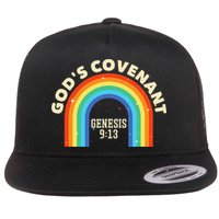 God’s Covenant Rainbow Genesis 9:13 Christian Flat Bill Trucker Hat