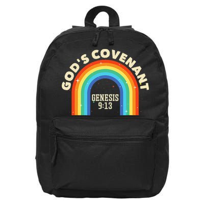 God’s Covenant Rainbow Genesis 9:13 Christian 16 in Basic Backpack