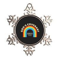 God’s Covenant Rainbow Genesis 9:13 Christian Metallic Star Ornament