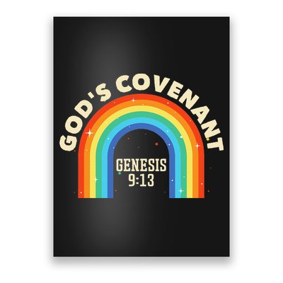 God’s Covenant Rainbow Genesis 9:13 Christian Poster