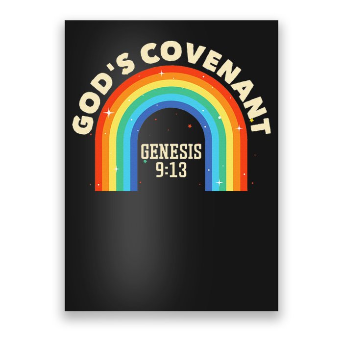 God’s Covenant Rainbow Genesis 9:13 Christian Poster