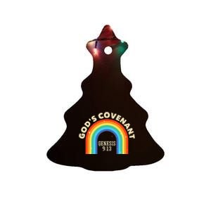 God’s Covenant Rainbow Genesis 9:13 Christian Ceramic Tree Ornament