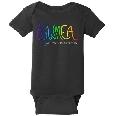 G Clef Rainbow  Baby Bodysuit