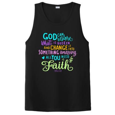 God Can Restore What Is Broken And Change It Into Something PosiCharge Competitor Tank