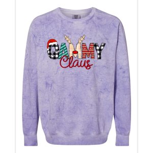 Gammy Claus Reindeer Christmas Gift Colorblast Crewneck Sweatshirt