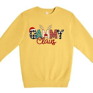 Gammy Claus Reindeer Christmas Gift Premium Crewneck Sweatshirt