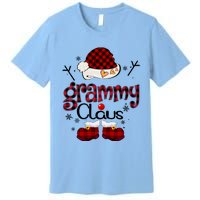 Grammy Claus Red Plaid Grandma Gift Premium T-Shirt