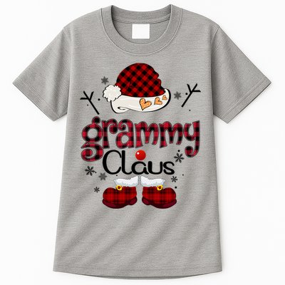 Grammy Claus Red Plaid Grandma Gift Tall T-Shirt