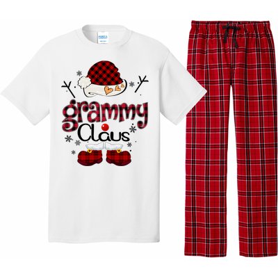 Grammy Claus Red Plaid Grandma Gift Pajama Set