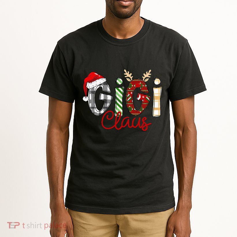 Gigi Claus Reindeer Christmas Idea for Grandma Nana Mimi Tall T-Shirt
