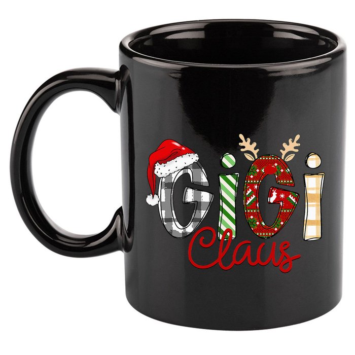 Gigi Claus Reindeer Christmas Idea for Grandma Nana Mimi 11oz C Handle Ceramic Mug