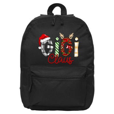 Gigi Claus Reindeer Christmas Idea for Grandma Nana Mimi 16 in Basic Backpack