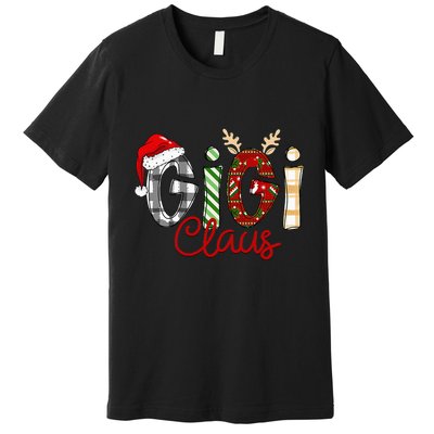 Gigi Claus Reindeer Christmas Idea for Grandma Nana Mimi Premium T-Shirt
