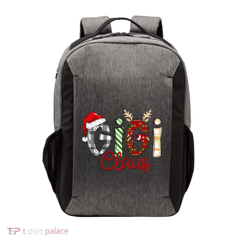 Gigi Claus Reindeer Christmas Idea for Grandma Nana Mimi Vector Backpack