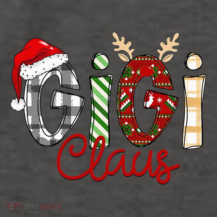 Gigi Claus Reindeer Christmas Idea for Grandma Nana Mimi Vector Backpack