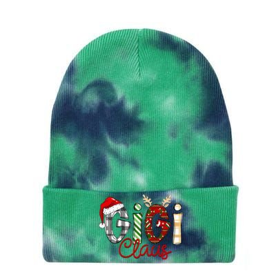 Gigi Claus Reindeer Christmas Idea for Grandma Nana Mimi Tie Dye 12in Knit Beanie