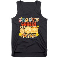 Groovy Cousin Retro Matching Family Baby Shower Father's Day Tank Top