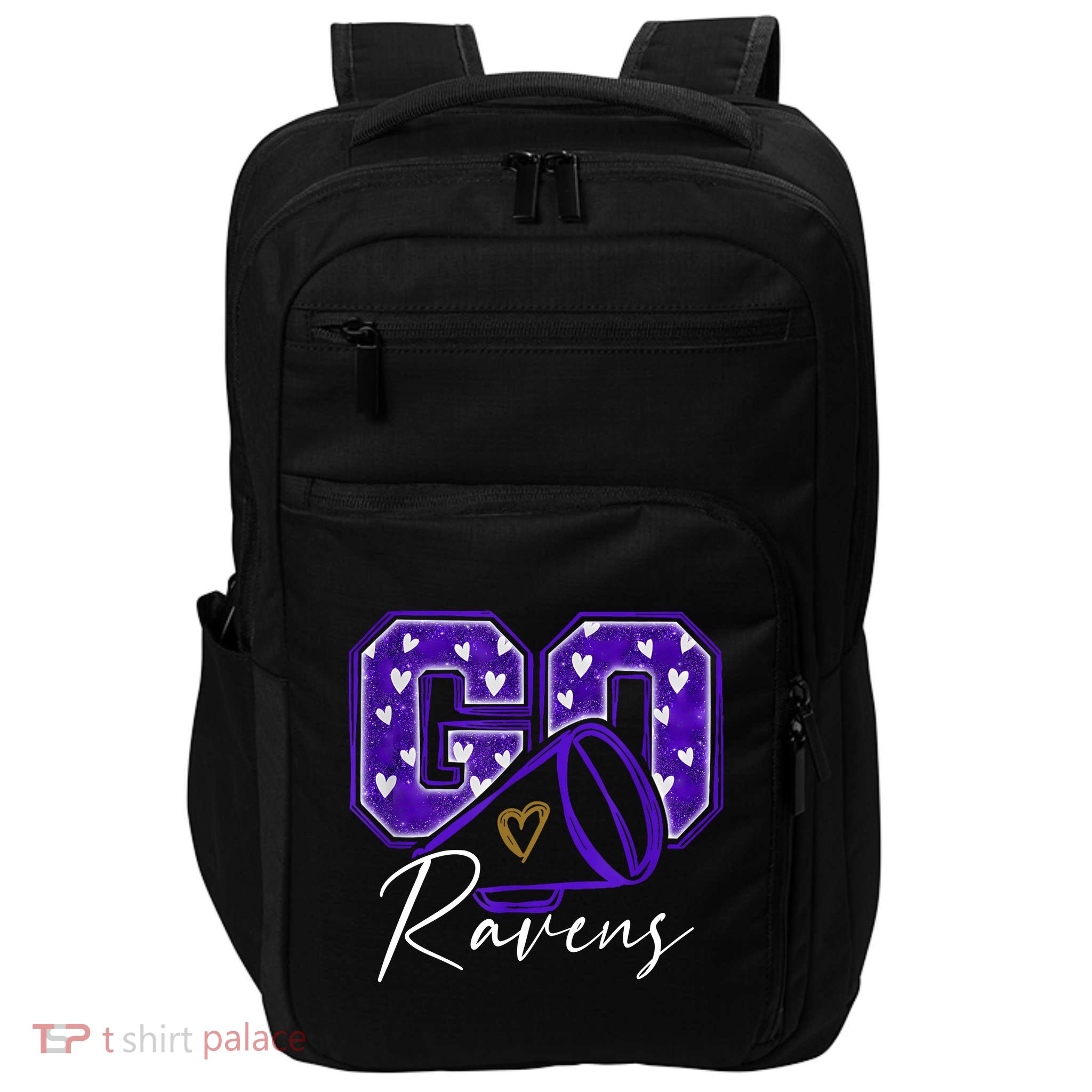 Go Cheer Ravens Sprots Fan Team Impact Tech Backpack