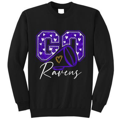 Go Cheer Ravens Sprots Fan Team Tall Sweatshirt