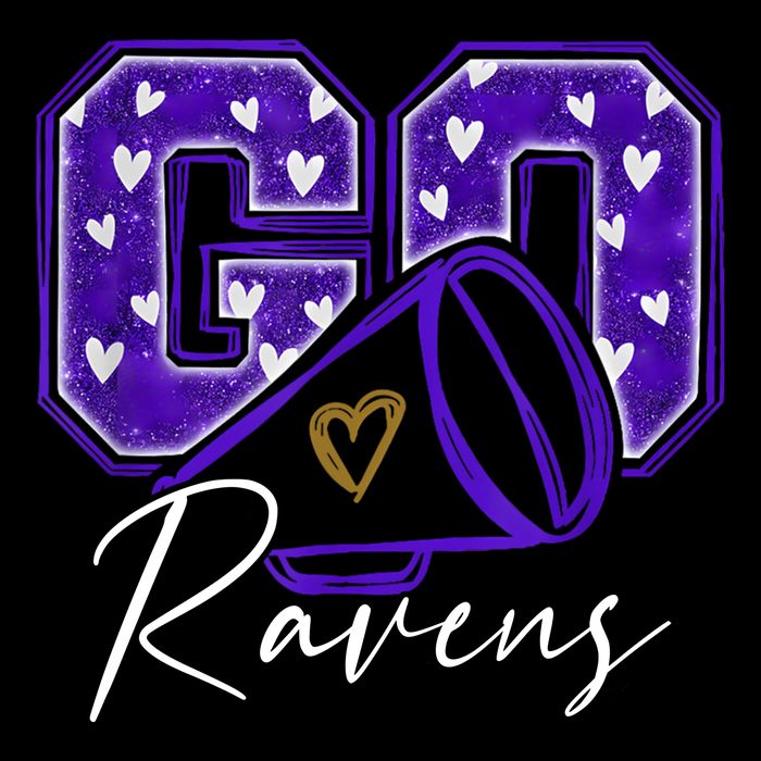 Go Cheer Ravens Sprots Fan Team Toddler Sweatshirt