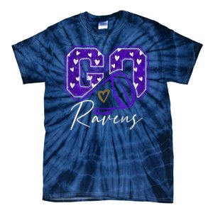 Go Cheer Ravens Sprots Fan Team Tie-Dye T-Shirt