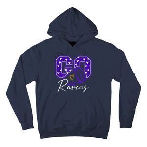 Go Cheer Ravens Sprots Fan Team Tall Hoodie