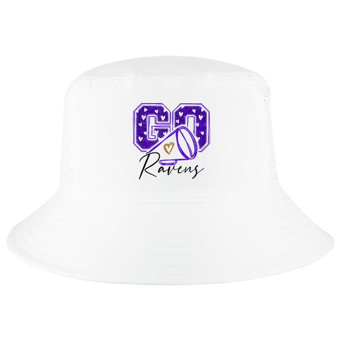 Go Cheer Ravens Sprots Fan Team Cool Comfort Performance Bucket Hat