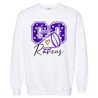 Go Cheer Ravens Sprots Fan Team Garment-Dyed Sweatshirt