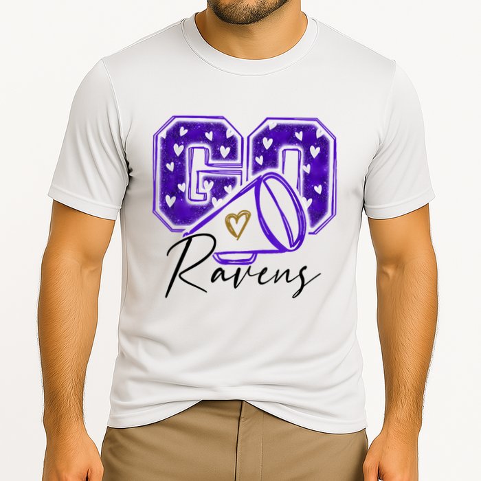 Go Cheer Ravens Sprots Fan Team Performance Shirt