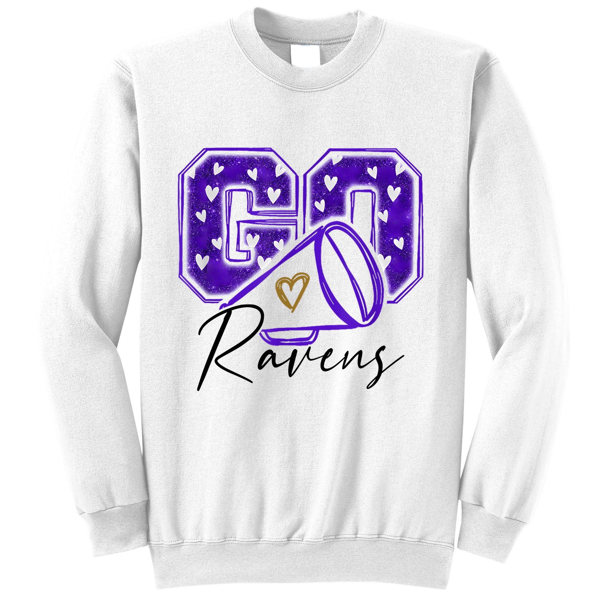 Go Cheer Ravens Sprots Fan Team Sweatshirt