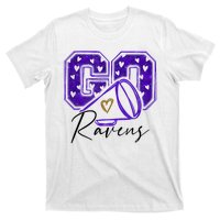 Go Cheer Ravens Sprots Fan Team T-Shirt