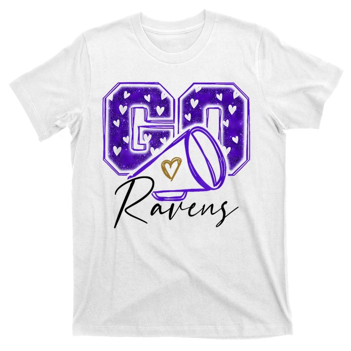 Go Cheer Ravens Sprots Fan Team T-Shirt