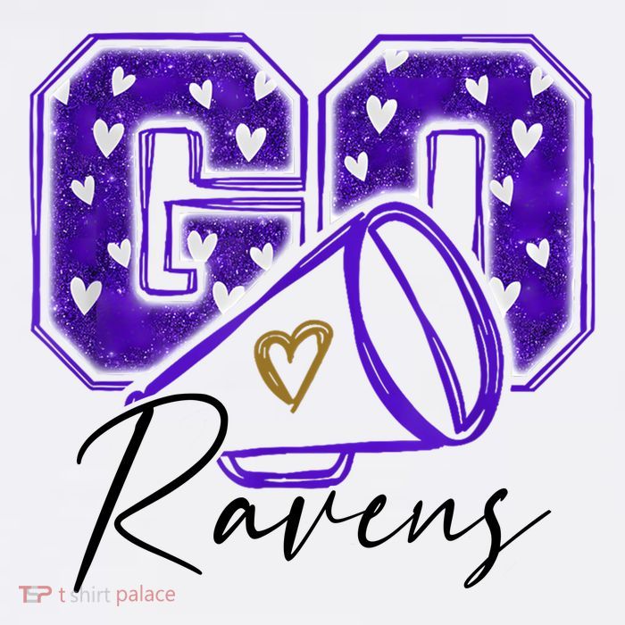 Go Cheer Ravens Sprots Fan Team T-Shirt