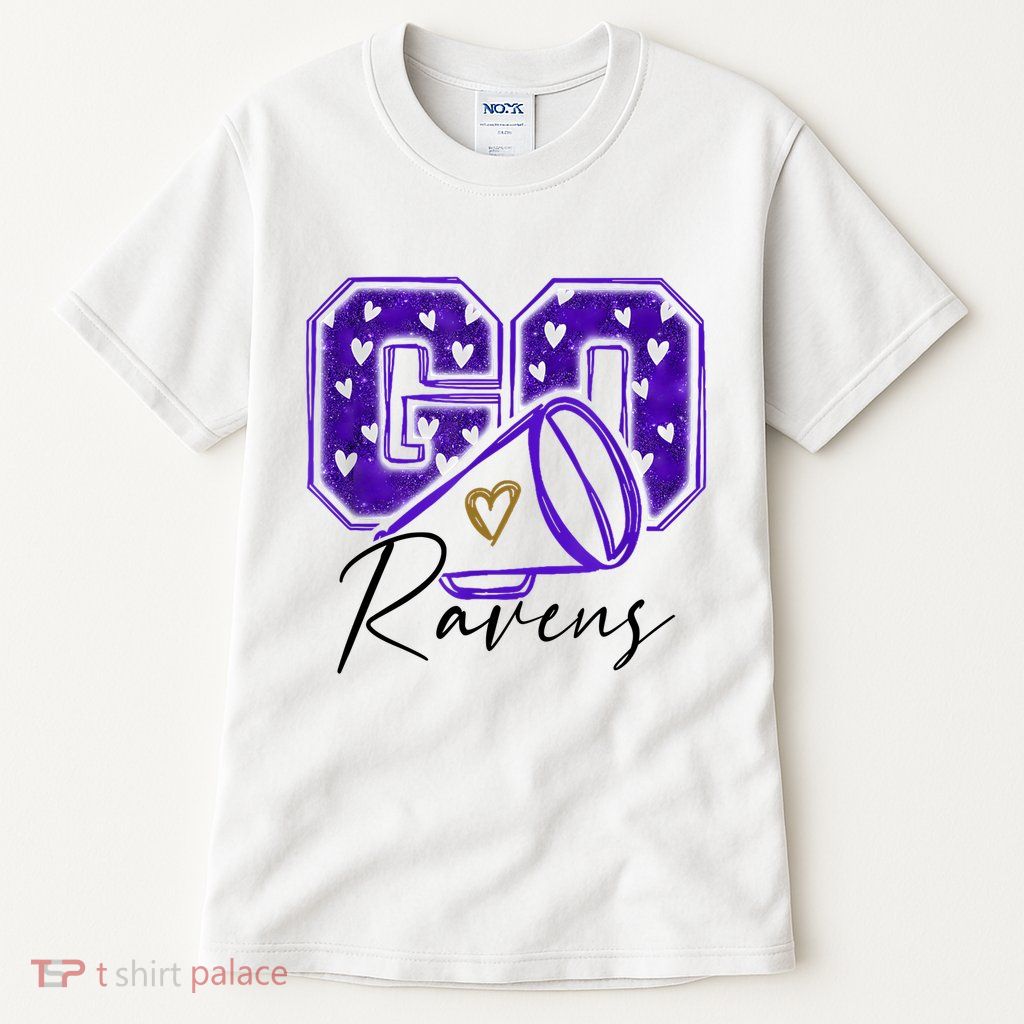 Go Cheer Ravens Sprots Fan Team Tall T-Shirt