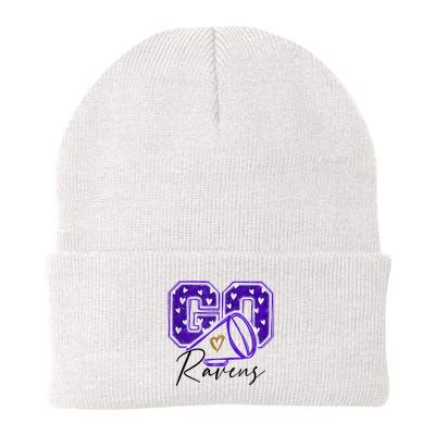 Go Cheer Ravens Sprots Fan Team Beanie