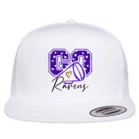 Go Cheer Ravens Sprots Fan Team Flat Bill Trucker Hat