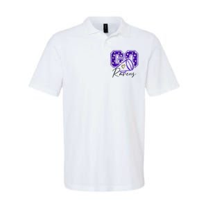 Go Cheer Ravens Sprots Fan Team Softstyle Adult Sport Polo