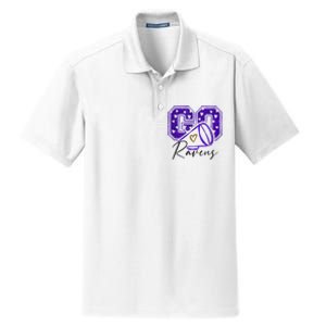 Go Cheer Ravens Sprots Fan Team Dry Zone Grid Polo