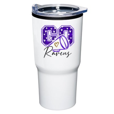 Go Cheer Ravens Sprots Fan Team Tumbler