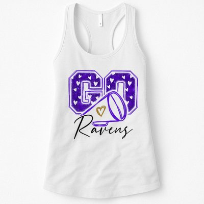 Go Cheer Ravens Sprots Fan Team Womens Tank Top