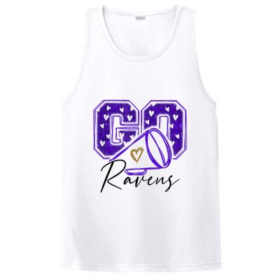 Go Cheer Ravens Sprots Fan Team PosiCharge Competitor Tank