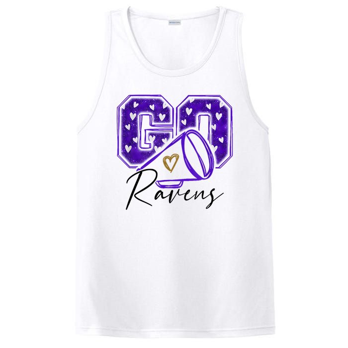 Go Cheer Ravens Sprots Fan Team PosiCharge Competitor Tank