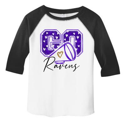 Go Cheer Ravens Sprots Fan Team Toddler Fine Jersey T-Shirt
