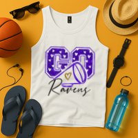 Go Cheer Ravens Sprots Fan Team Tank Top