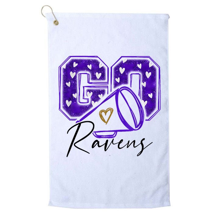 Go Cheer Ravens Sprots Fan Team Golf Towel