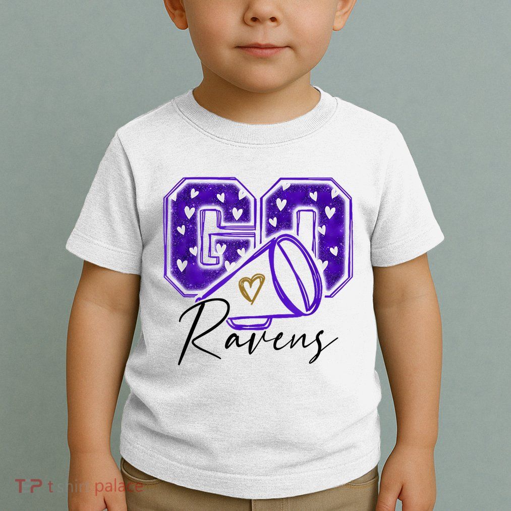 Go Cheer Ravens Sprots Fan Team Toddler T-Shirt