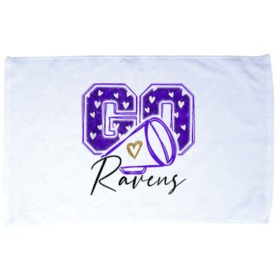 Go Cheer Ravens Sprots Fan Team Microfiber Hand Towel