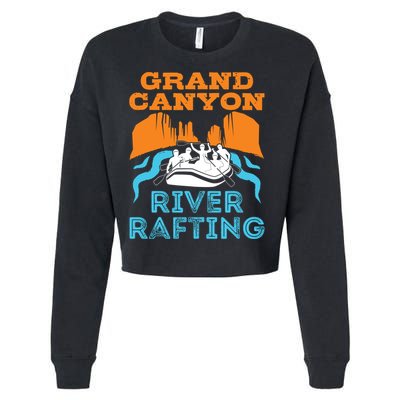 Grand Canyon River Rafting National Park Colorado River Gift Cropped Pullover Crew