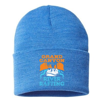 Grand Canyon River Rafting National Park Colorado River Gift Sustainable Knit Beanie